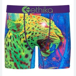 Ethika Vibrant Leopard Boxers - Blue and Green